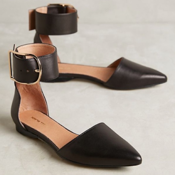 Anthropologie Shoes - 🆕NIB real leather Anthropologie buckle strap flat